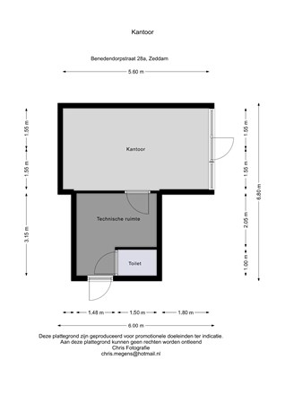 Floorplan - Benedendorpsstraat 28a, 7038 EN Zeddam